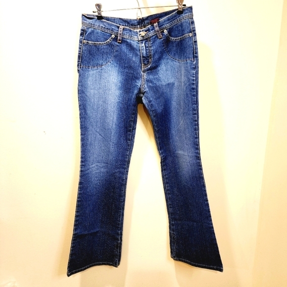 BONGO women's washed blue boot cut jeans size 9 - Picture 1 of 11